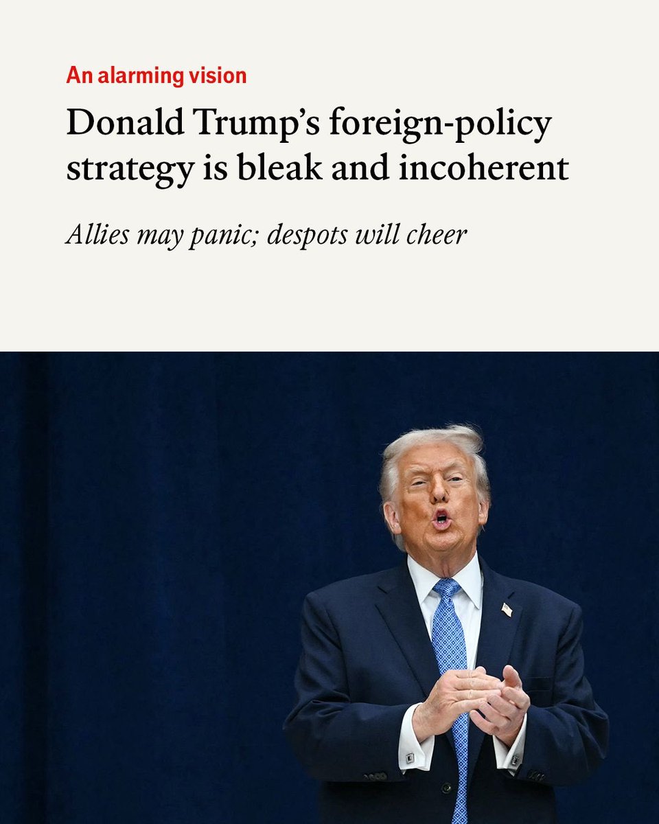 Actually quite the opposite. It may have other faults, but lack of coherence isn’t one of them. In fact it’s the *most* coherent US NSS in memory, because it fuses politics with strategy. Usually these docs are at best good “strategic frameworks”. But politics drives everything.