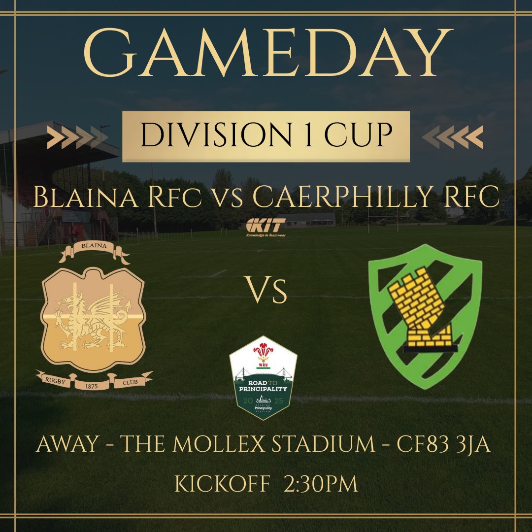 LambsRfc's tweet photo. GAME DAY • DIV 1 CUP – LAST 16

Blaina RFC travel to Caerphilly today for a huge cup clash. Big test ahead and the boys are ready to give it everything.

🕝 KO: 2:30pm
📍 Caerphilly RFC

Travelling fans—your support means everything. Wrap up warm and bring your brollies! ❄️☔ https://t.co/xynho4kup8