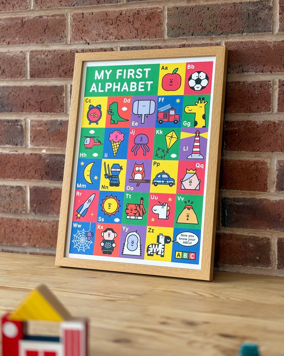✏️ I recently designed a set of A3 Alphabet and Number prints for my son, and after sharing them, I had a number of people reach out asking if they were available to buy. So… they’re now officially available!  Link is here  - luizstocklerstudio.etsy.com