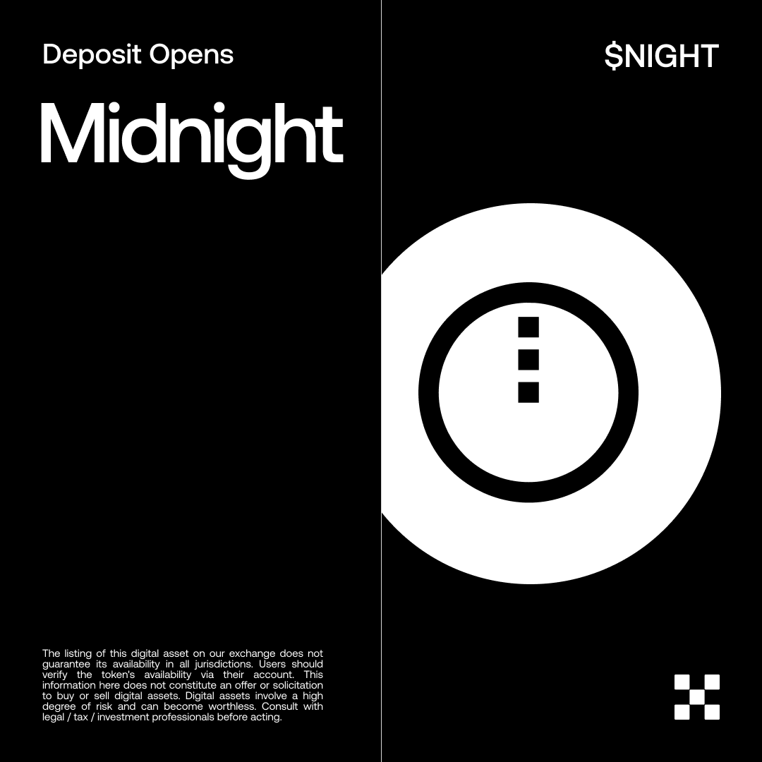 BashoLabs's tweet photo. 🚨 @okx WILL LIST MIDNIGHT 

$NIGHT/USDT Spot trading will begin at 10:00 AM on 09 Dec(UTC). https://t.co/ZmajMw9CRp