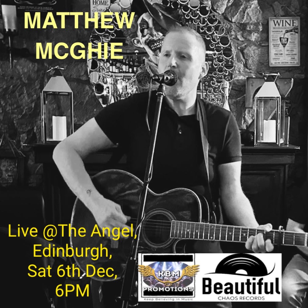 Will be live @ The Angel Leith, Edinburgh this evening from 6PM. Buzzing to smash out the choons 🎸🎤

M M 🎸x 

KBM Promotions
Beautiful Chaos Records
