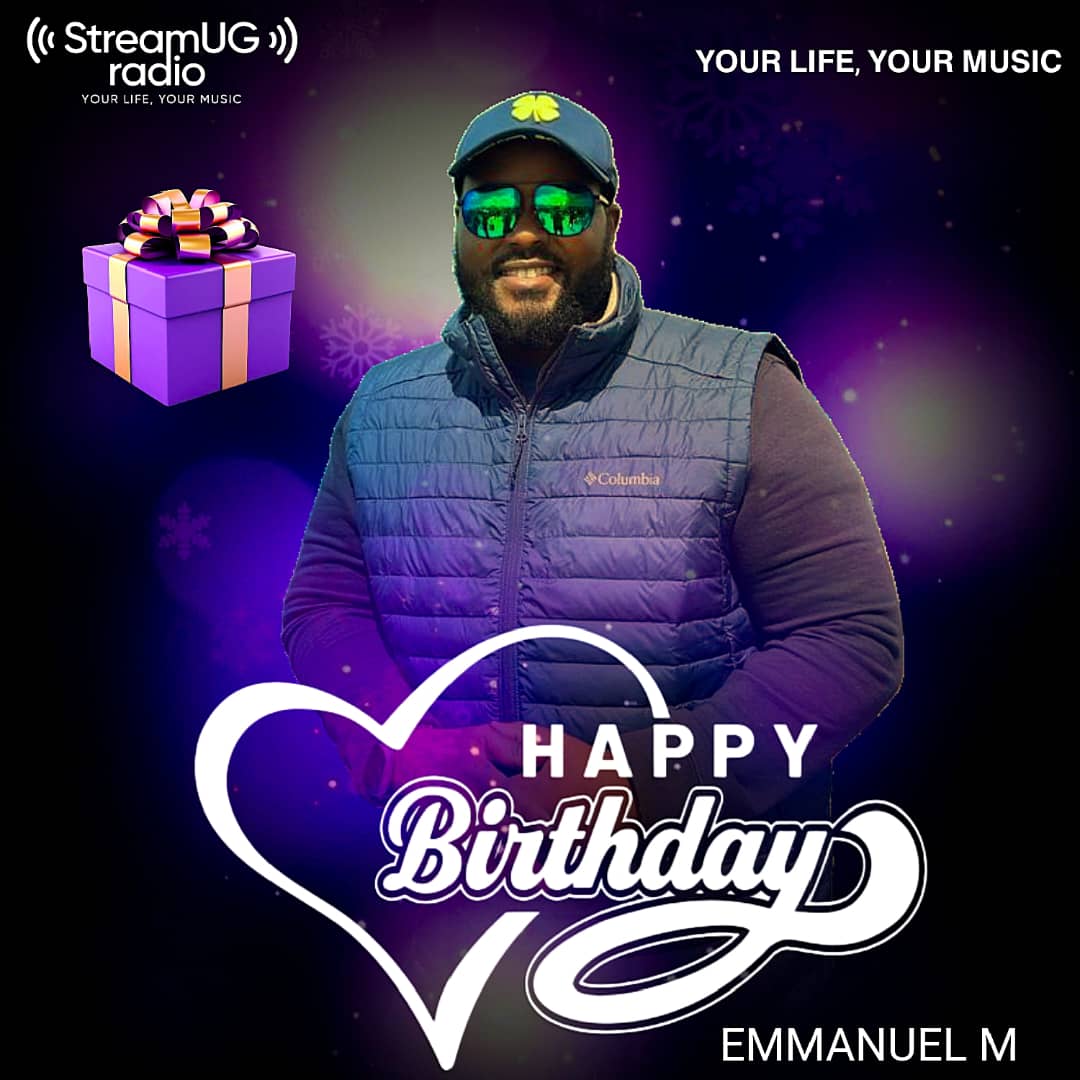 StreamUGRadio's tweet image. Happy Birthday Emmanuel! 🎉 Thanks for always bringing good vibes to StreamUG Radio! #HappyBirthday #StreamUG #YourLifeYourMusic @emkqe256