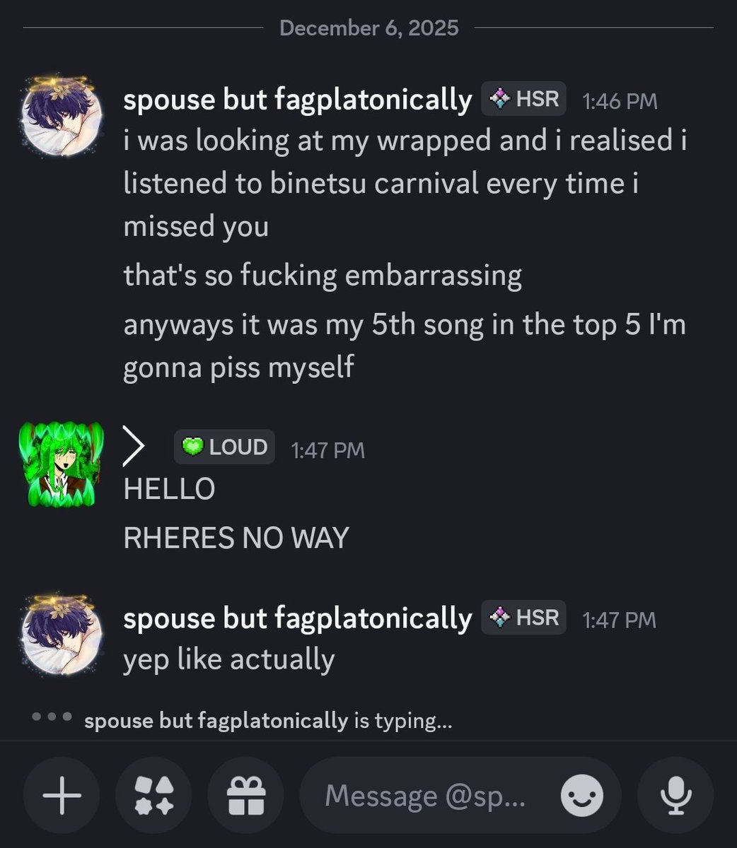 IS BEING NORMAL ABOUT BINETSU CARNAVAL STILL SOMETHING PEOPLE REMEMBER ME FOR