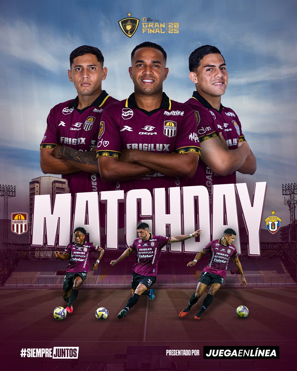 Carabobo_FC's tweet image. Por todos los 𝐠𝐫𝐚𝐧𝐚𝐭𝐞𝐬 del mundo y por los que alientan desde el cielo. ¡ES HOY! 🫀🇱🇻

🆚 @UCVFCOFICIAL 
🏆 Final Absoluta (Vuelta)
🕓 6:00 PM
📺 @LaTeleTuya 
📻 @GranateCircuito 
📲 @Fanatiztv 

#MásGranate 🔝
#CaraboboEsGranate 🇱🇻
#LigaBancoDeVenezuela 🇻🇪