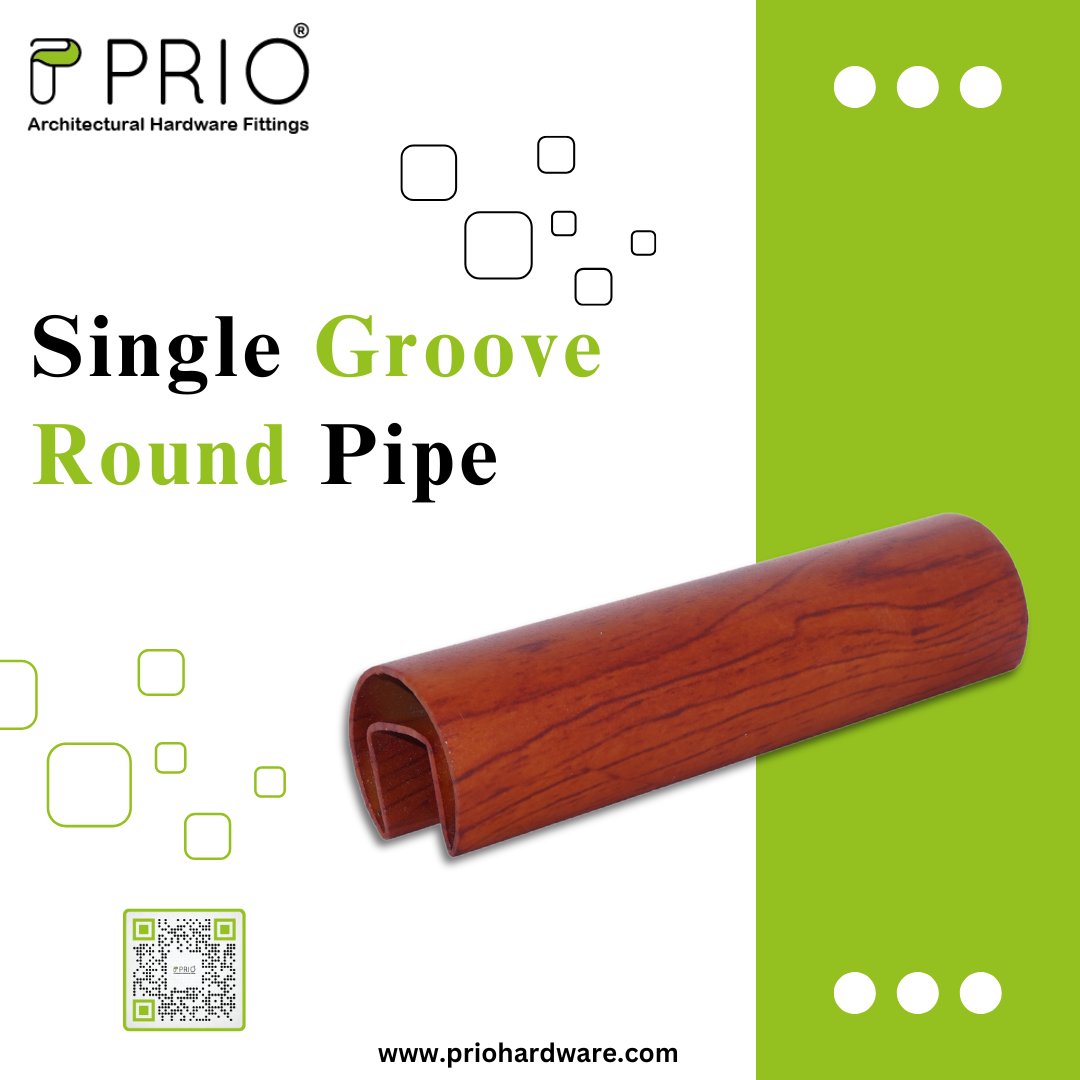 prio_india's tweet image. Upgrade your architectural designs with PRIO’s Single Groove Round Pipe—crafted for durability, style, and perfect fittings. A premium solution for modern interiors that demand strength, elegance, and long-lasting performance. #PrioIndia #ArchitecturalHardware #RoundPipe