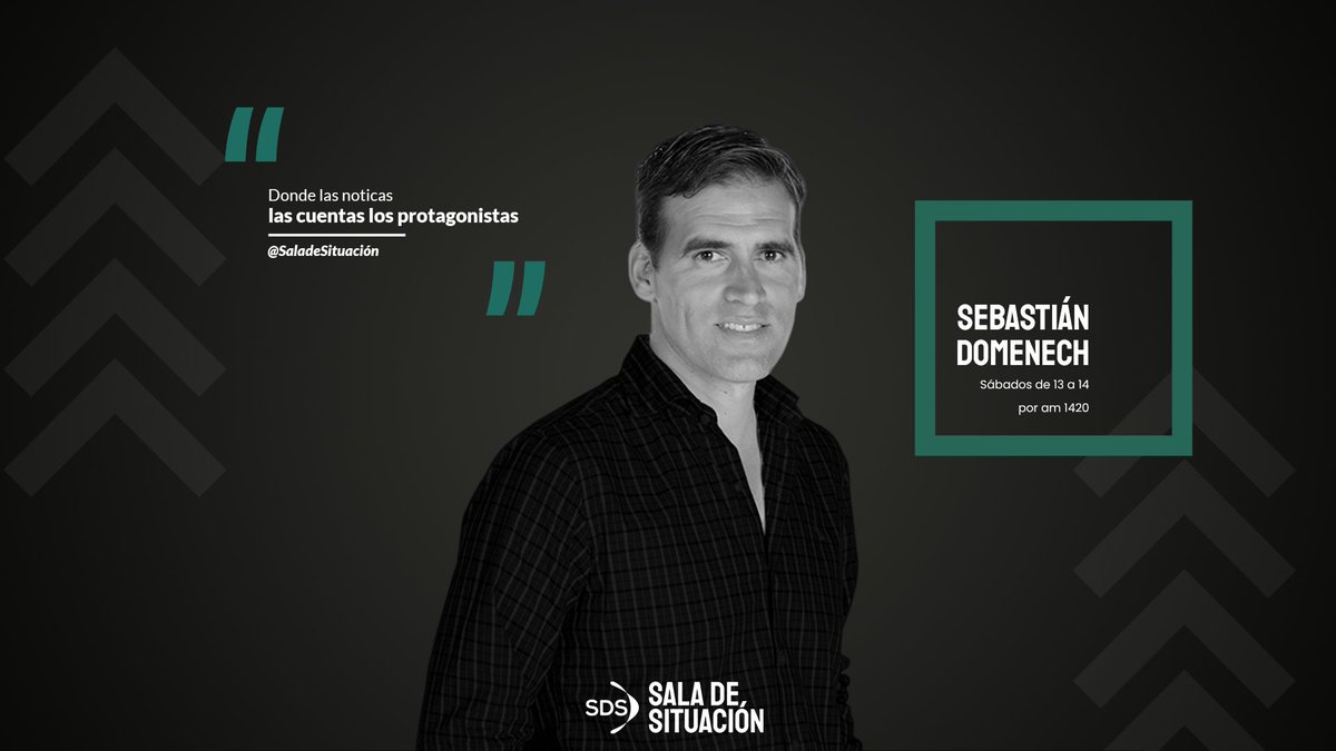 🔥 ¡HOY ES EL DÍA! #SalaDeSituación a las 13 hs.
🧠 Con <a href="/domenech_news/">Sebastián Domenech</a> y el mejor equipo.
📻 AM 1420 o bit.ly/2RZDxV4.
#SdS 🚀