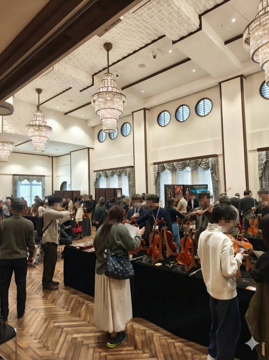effeviolins's tweet photo. 弦楽器フェア🎻に行ってきました
会場は素敵な建物で国内外弦楽器製作者の楽器や新発売の弦弾き比べブースもありました！ https://t.co/h1LTGkhWAe