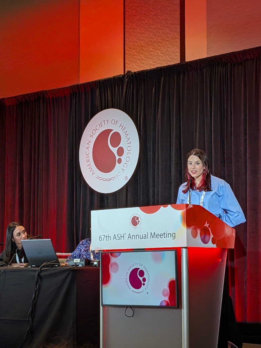anjecayu's tweet photo. Congrats Godley &amp; Wlodarski @marrowgenes for 10 years of the Germline Predisposition Workshop. We started learning, and now we are also presenting: Sara Torres (ETV6). and Maria Gabarrós (Donor Derived HN) in front a full house.#ASHKudos #ASHinaFlash 
#ASH25 https://t.co/B1ncBkNnzc