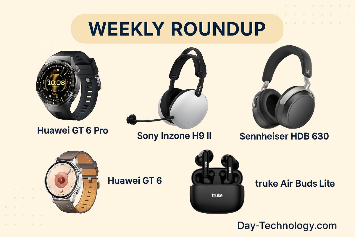 DayTechnology1's tweet image. 🔥Weekly Roundup🔥
Here week’s top picks:
⌚Huawei GT 6 Pro
🎧Sony Inzone H9 II
🎧Sennheiser HDB 630
⌚Huawei Watch GT 6
🎶truke Air Buds Lite

Visit 👉Day-Technology.com for full details!

#TechRoundup #WeeklyWrap #Smartwatches #Headphones #TechUpdates #DayTechnology