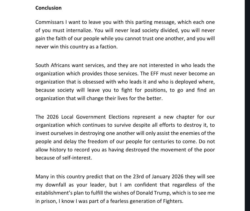 We will march alongside you to economic freedom in our lifetime, Mr President CiC <a href="/Julius_S_Malema/">Julius Sello Malema</a>