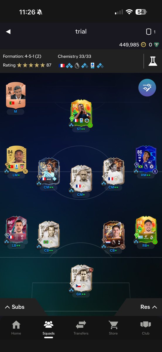 Nathan71963167's tweet photo. @FutPoliceLeaks My goat gold Karachoui is on the bench now https://t.co/ryyGHbrG8l