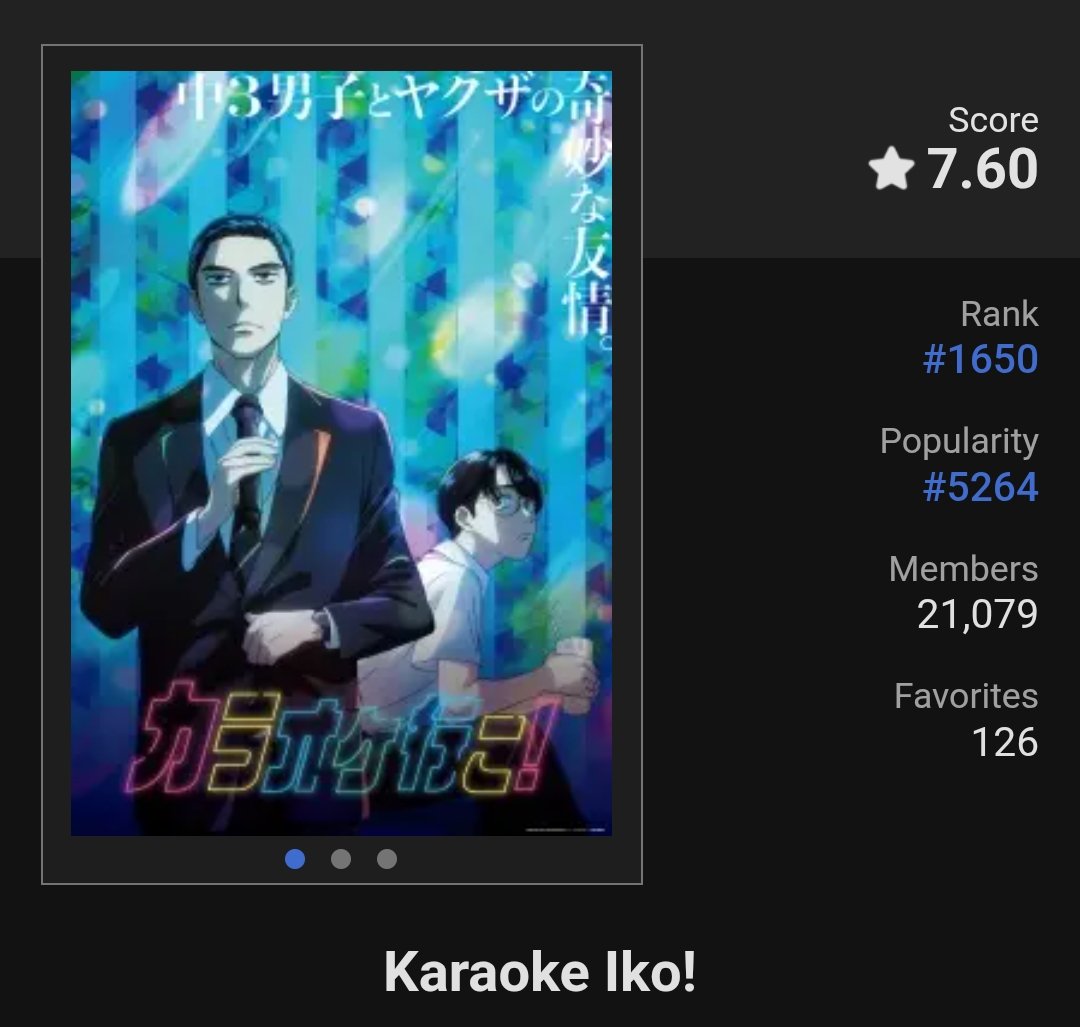 Mothala1982's tweet photo. Let's go Karaoke, a short story where it's about, well.... Karaoke. Not much to say, but it's like a right moment happening at the right time. 7/10 good https://t.co/G8LgCQhpxk