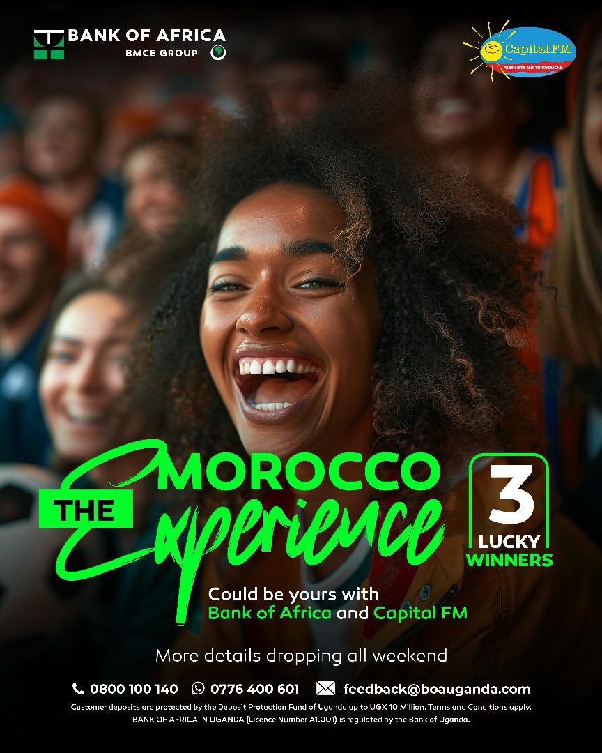 Imagine cheering live in Morocco… now stop imagining it could be YOU

Keep it locked to Capital FM for all the details. #BOAxCapitalFM #MoroccoTrip #BOA #AFCON