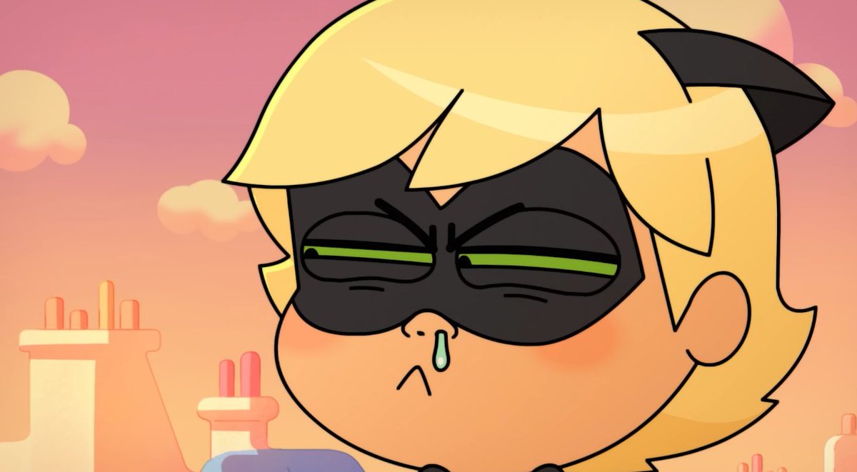 Ok, I don't like any of the Disney chibi series, but Miraculous chibi series won me over with feral Cat Noir. #MiraculousLadybug