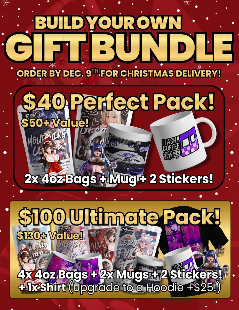 Our FIRST EVER Build-Your-Own Gift Bundles just dropped! 🎁✨
Mix &amp; match your favorite coffees, mugs, sticks, and more to create the ultimate holiday surprise.
Available only for a short time — don’t miss out! 🎄