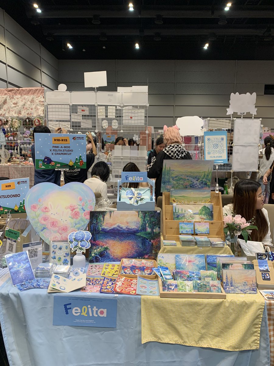 ตั้งแผงแล้วงับ พิกัด3ย่านฮอลล์ชั้น 5
Booth K10-12
วันนี้วันเดียวน้าา ถึงสองทุ่มมม