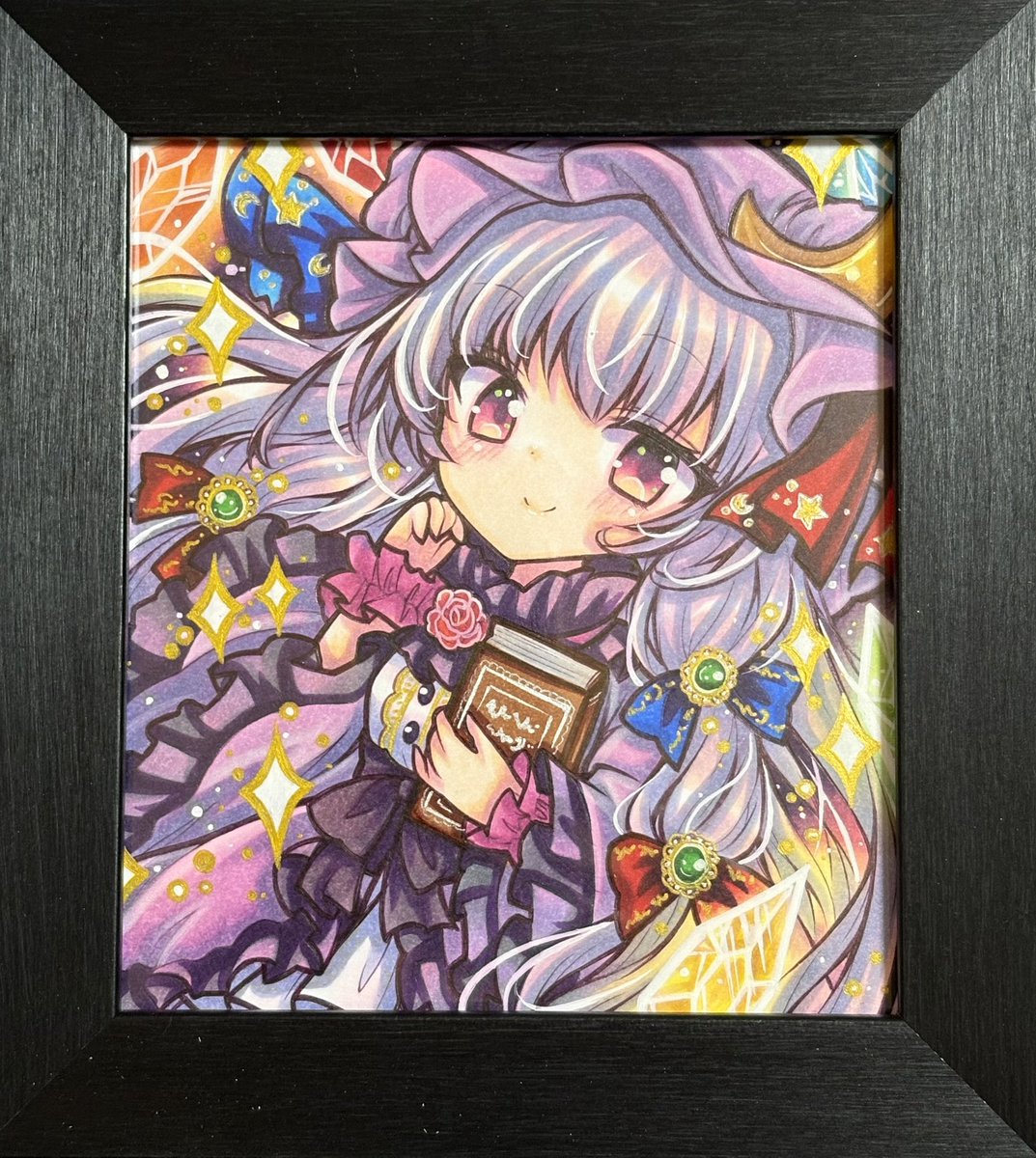 るいさん(<a href="/sugar2283/">るい🍁</a>)から2作品お迎えしました🎨✨️
←ルーミアちゃん
→パチュリーさま
どちらも塗りが鮮やかで吸い込まれそうです💞
素敵な作品をありがとうございました！！