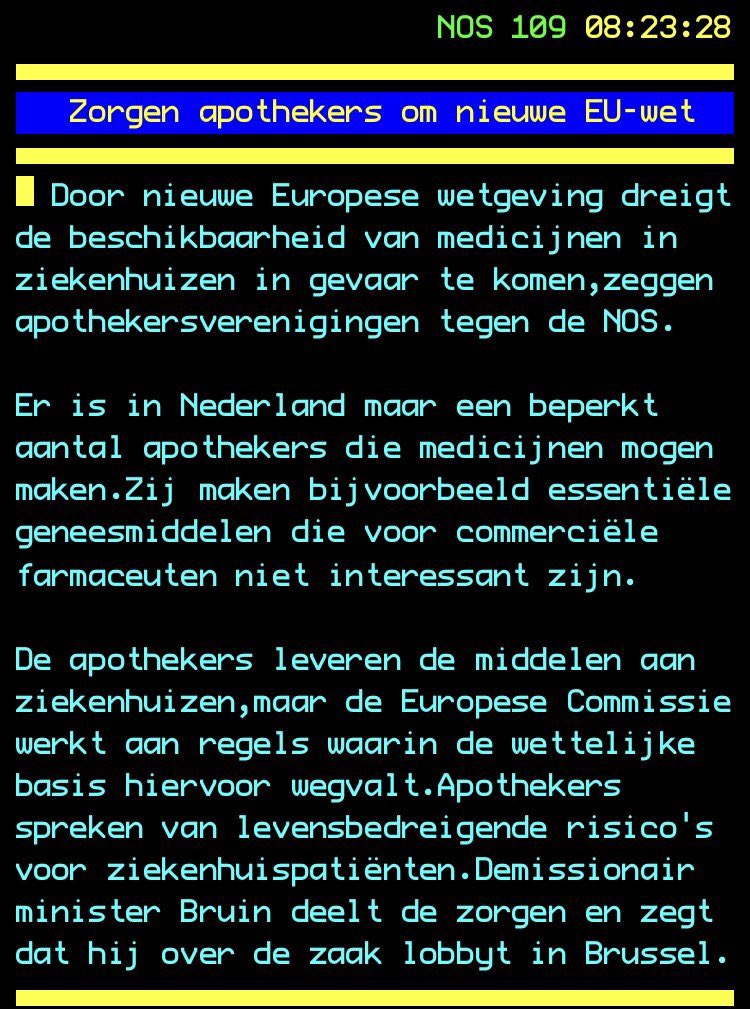 De Europese Commissie, met von der Leyen voorop, zijn alweer bezig. 

Nederland moet zich echt gaan losmaken van deze ongekozen club en daarnaast snel meer soevereiniteit opeisen. 

>75% van de NL’se wetgeving komt inmiddels uit Brussel… Kom op zeg!