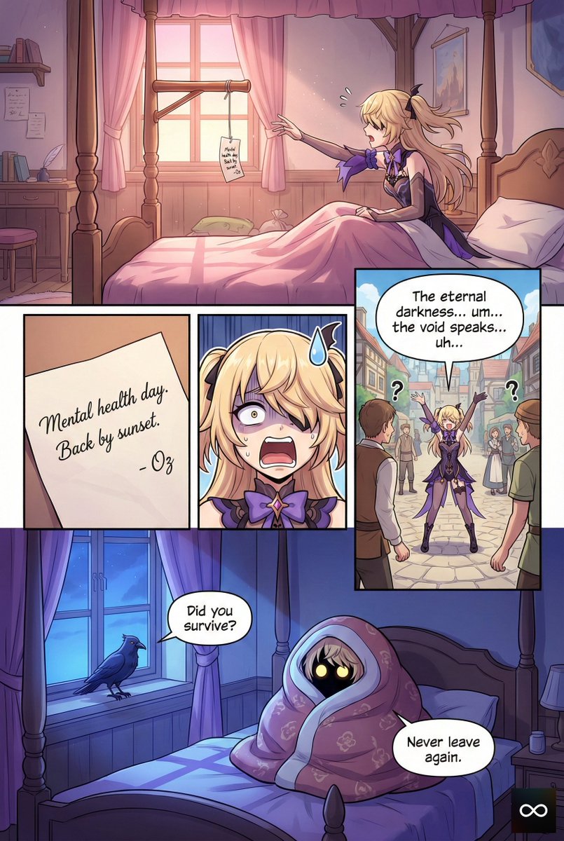infinit61327782's tweet photo. Ozβs Day Off
DONATE <3
https://t.co/CLPjxvAcMP
Your support helps me create more comics and content.
Thank you so much! π
#Fischl #Oz #Amy #Fanart #Comic #AnimeArt #INFINITYone22 #comedy #funny #girl #fun https://t.co/1EXv18xEa6