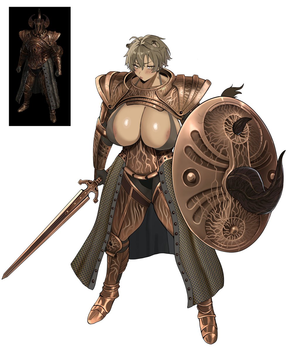 Kiah with Crucible knight armor💪