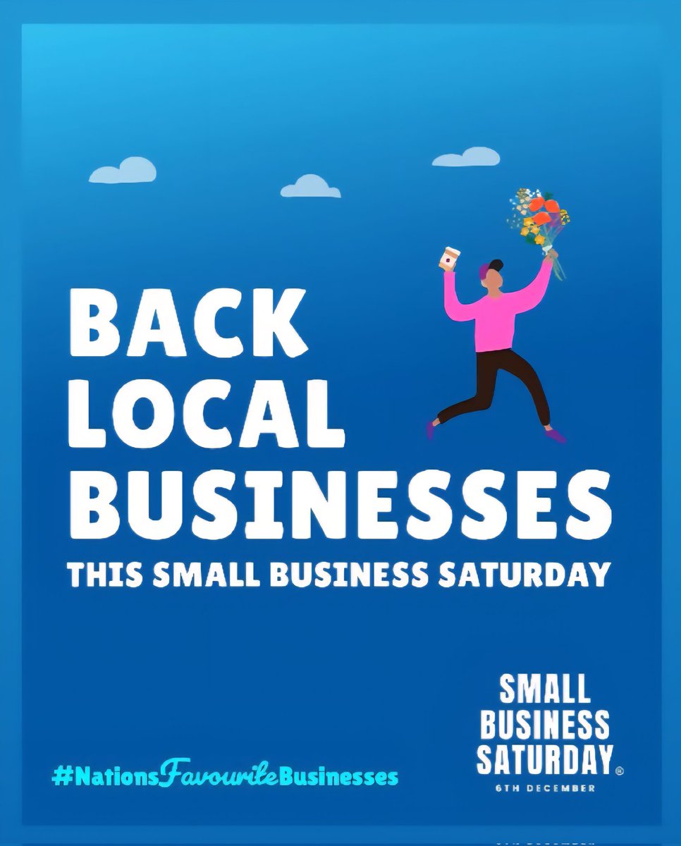 If you're shopping today, then please shop small. 🛍🎁
#smallbusinesssaturday 
#shopsmall #supportsmall