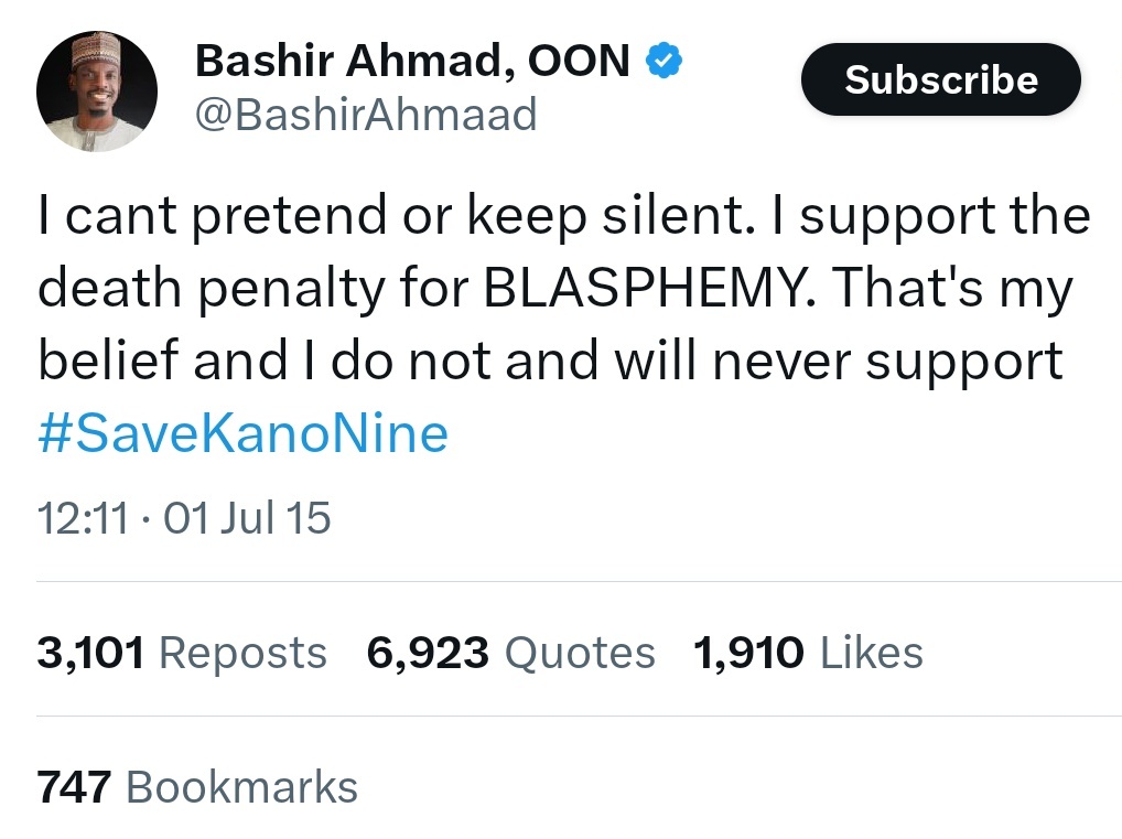 So from whence did you get the "death penalty for blasphemy "?