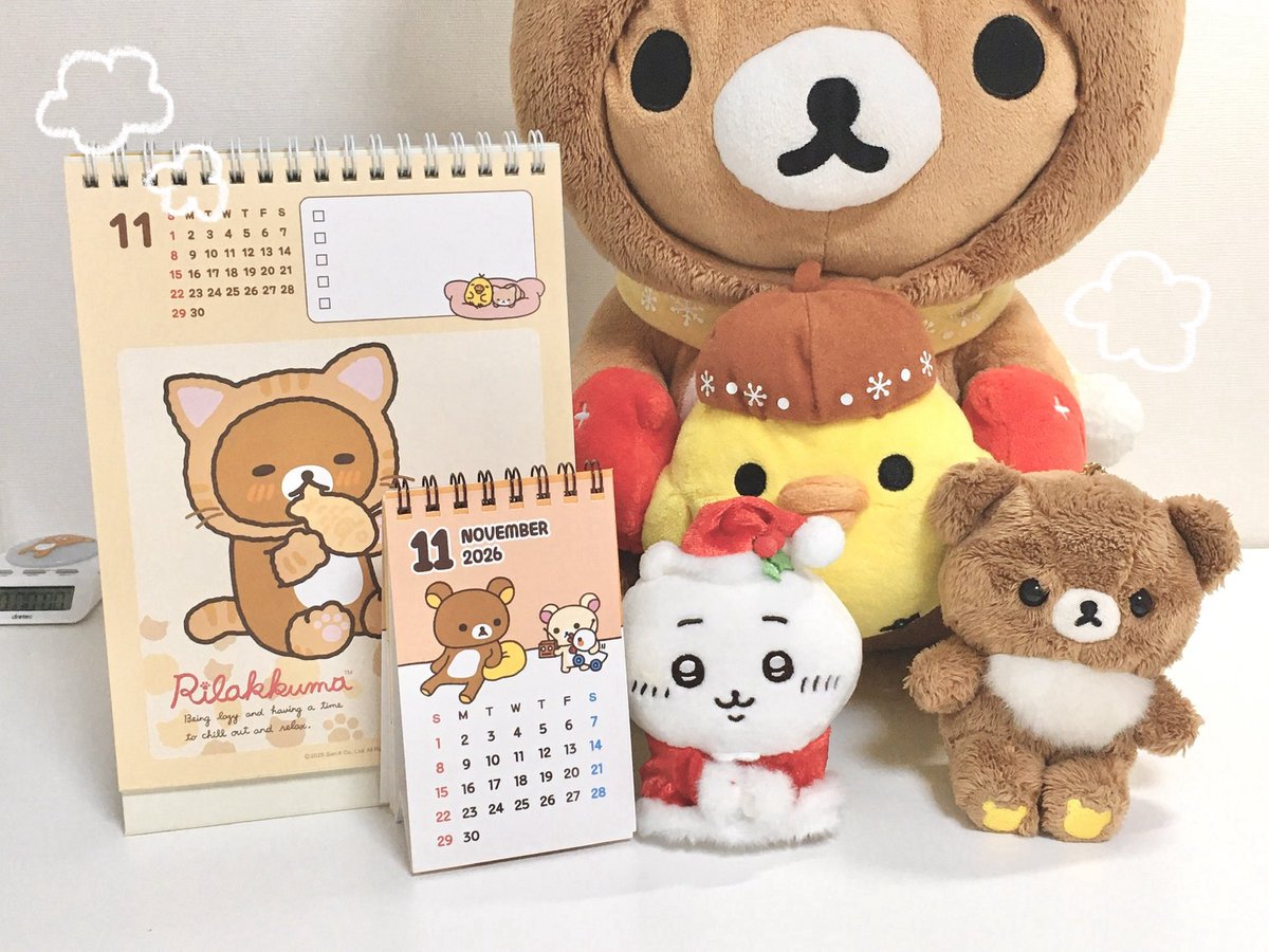 #RT 추첨 한 분께 리락쿠마 캘린더 2종을 모두 보내드립니다!

2026 캘린더는
🫸🏾 리락쿠마 🫷🏾 어떠하신지... 👩🏻‍❤️‍💋‍👩🏻

고전부터 최근 일러까지
야무띠게 꾹꾹 눌러 담았다네요,,,
ㄴㅁㄴㅁ 커여워 😭😭💕💕

미니 캘린더 「♡」 도 꼬옥 같이 두어야 합니다
왜냐면 원래 그럼

smartstore.naver.com/geekmate/searc…