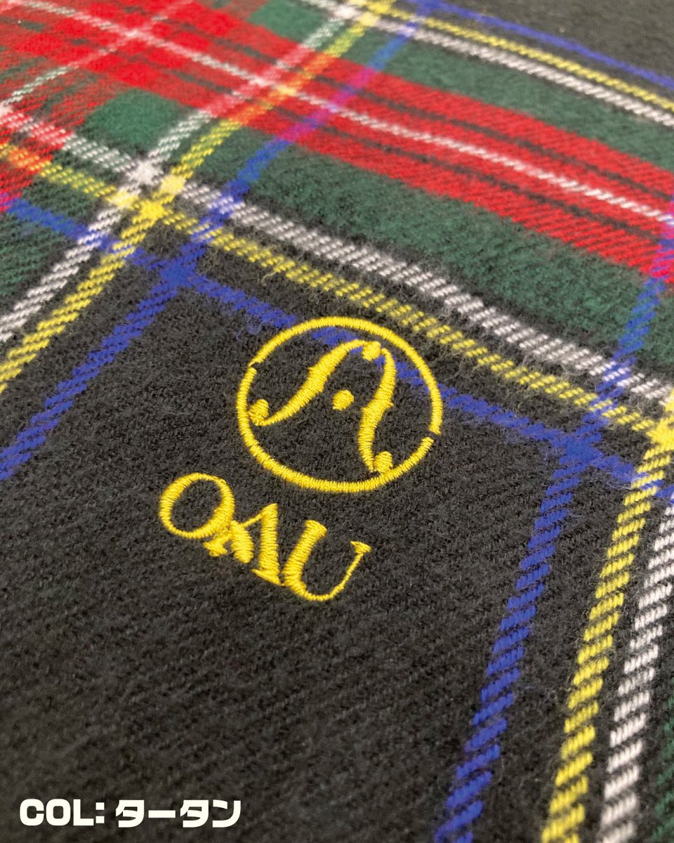 tacticsrecords's tweet photo. 【OAU NEW MERCH】
OAUロゴを刺繍であしらったマフラーが登場！
明日12/7開催「New Acoustic Christmas 2025」at Billboard Live TOKYO 会場物販より販売開始！

OAU マフラー
Price: ¥4,000-
Col:ブラックウォッチ/タータン

#OAU
#OAUjp https://t.co/st986XFqlM