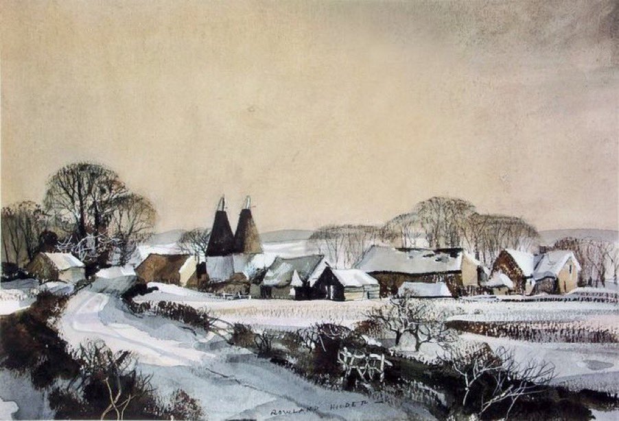 Ladybird Artists Advent Calendar, window 6
‘Lane in Winter’
Artist: Rowland Hilder