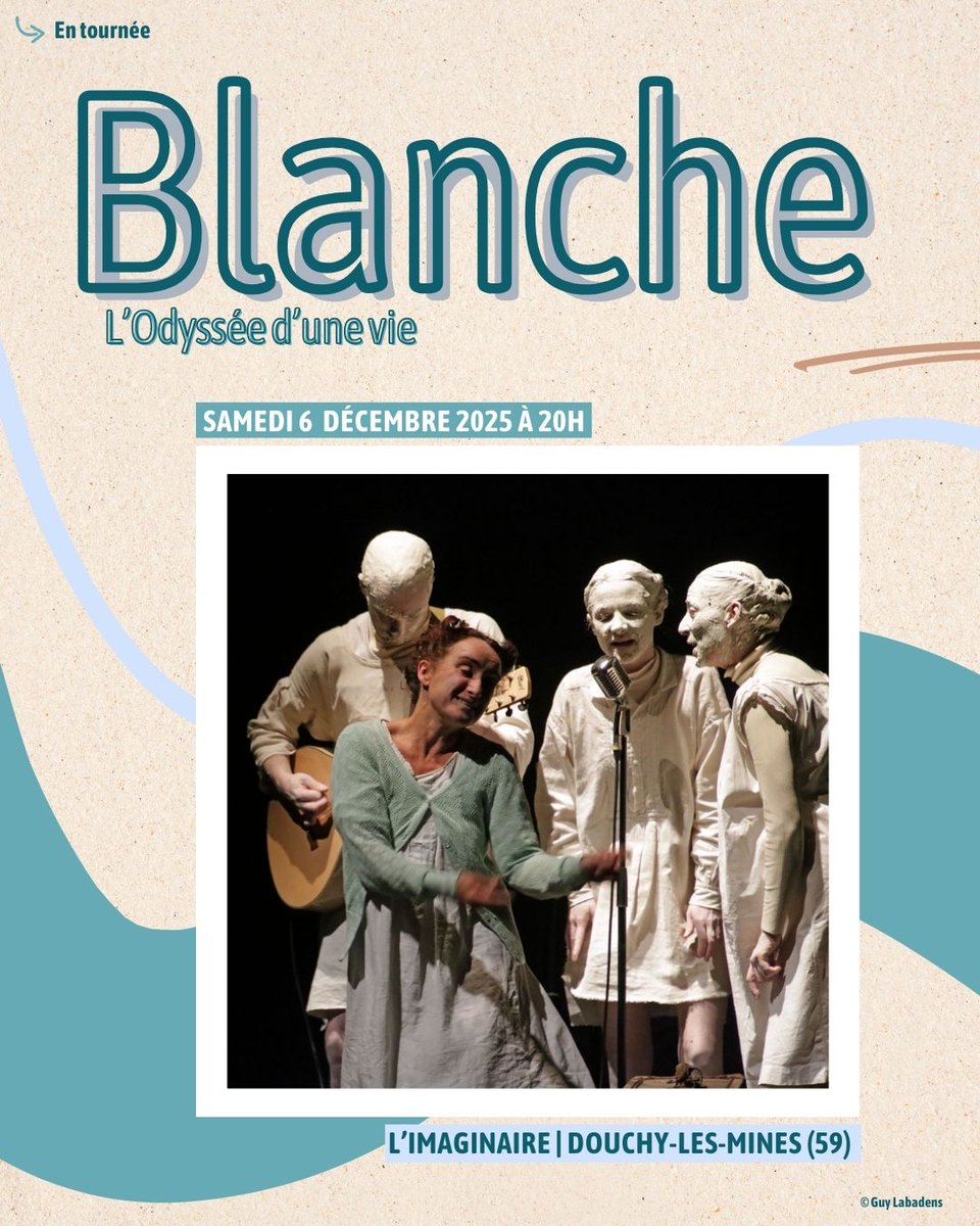 | EN TOURNÉE | HAUTS-DE-FRANCE |
✶ Blanche | L'Odyssée d'une vie ✶
Samedi 6 décembre 2025  | 20h
L'Imaginaire | DOUCHY-LES-MINES (59)
Réservations : urlr.me/jQBnrW
En coréalisation avec l'OARA
© Guy Labadens
#ciehechoencasa #blanche #entournée