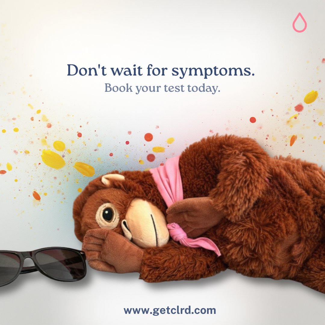 get_clrd's tweet image. No symptoms? Doesn’t mean no risk.🦠
That’s why staying ahead of your health matters—and we’re here to make it simple, private, and stress-free every step of the way. 💙

👉 Book your test today: app.getclrdv.com

Get Tested, Stay Safe, Stay CLEAR  ✨💙
#GETCLRD #StayClear