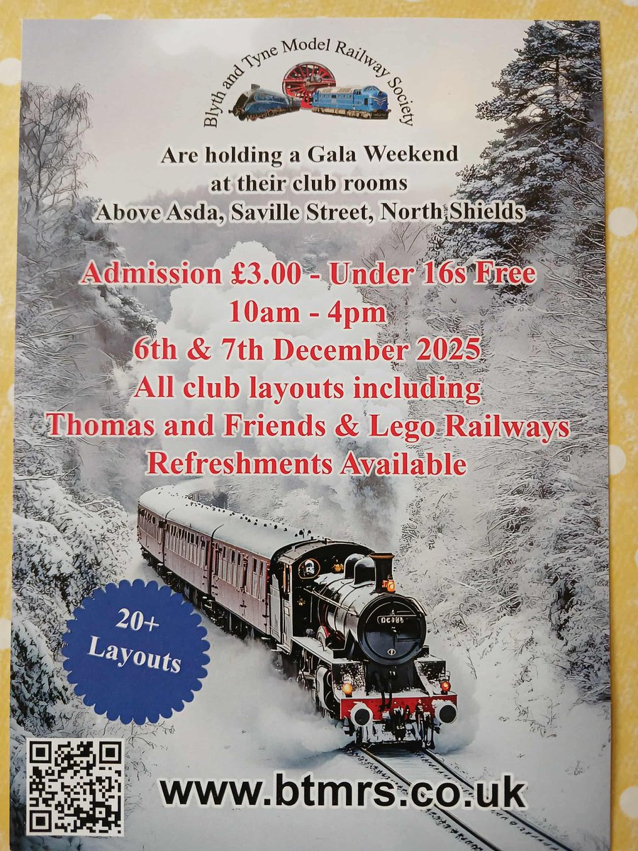 #whatson #thingstodo #Christmas #ChristmasMagic #ChristmasMarket 
Doors open at 10:00 
Weather is better than last year 🌪️🌨️ #stormdarragh #northshields 🫖 available plenty of 🚉🚂🚄🚅