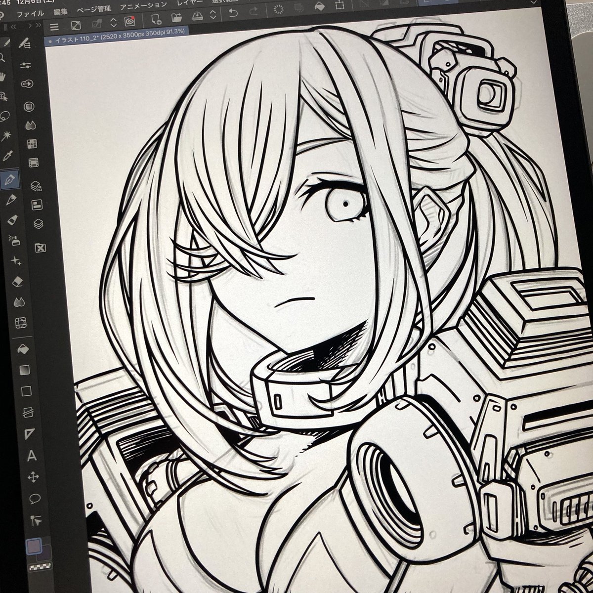 FLYACE_JPN's tweet photo. ペン入れ中。
メカ描いていくぞ

#illustration #inking #イラスト https://t.co/oLMeiNLfdP