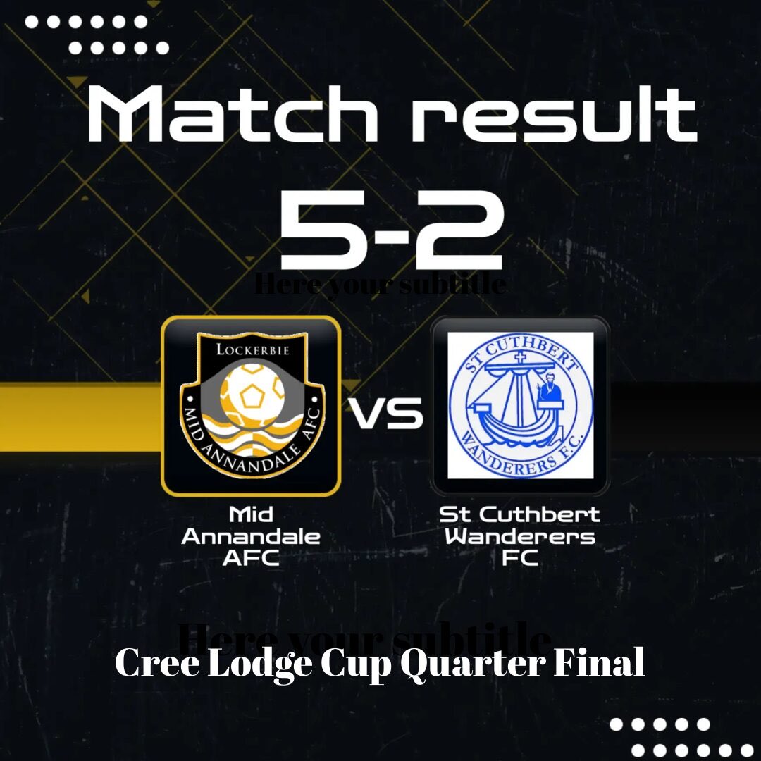 🟡⚫️⚽️Match Result🟡⚫️⚽️

Goal Scorers were Robi Carcu, Thomas Crooks x2, Darren Monteith and Goalkeeper Ciaran Boyes with his second goal of the season, scored from his own box 🟡⚫️⚽️