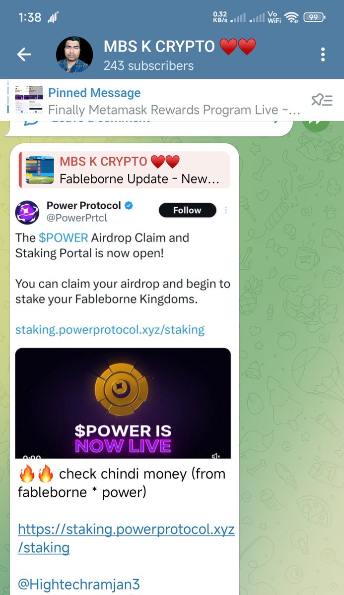 $POWER Airdrop By <a href="/fableborne/">Fableborne</a>  Is Now In Decent Airdrop Catagory 
It's Good Are You Play Season 4?