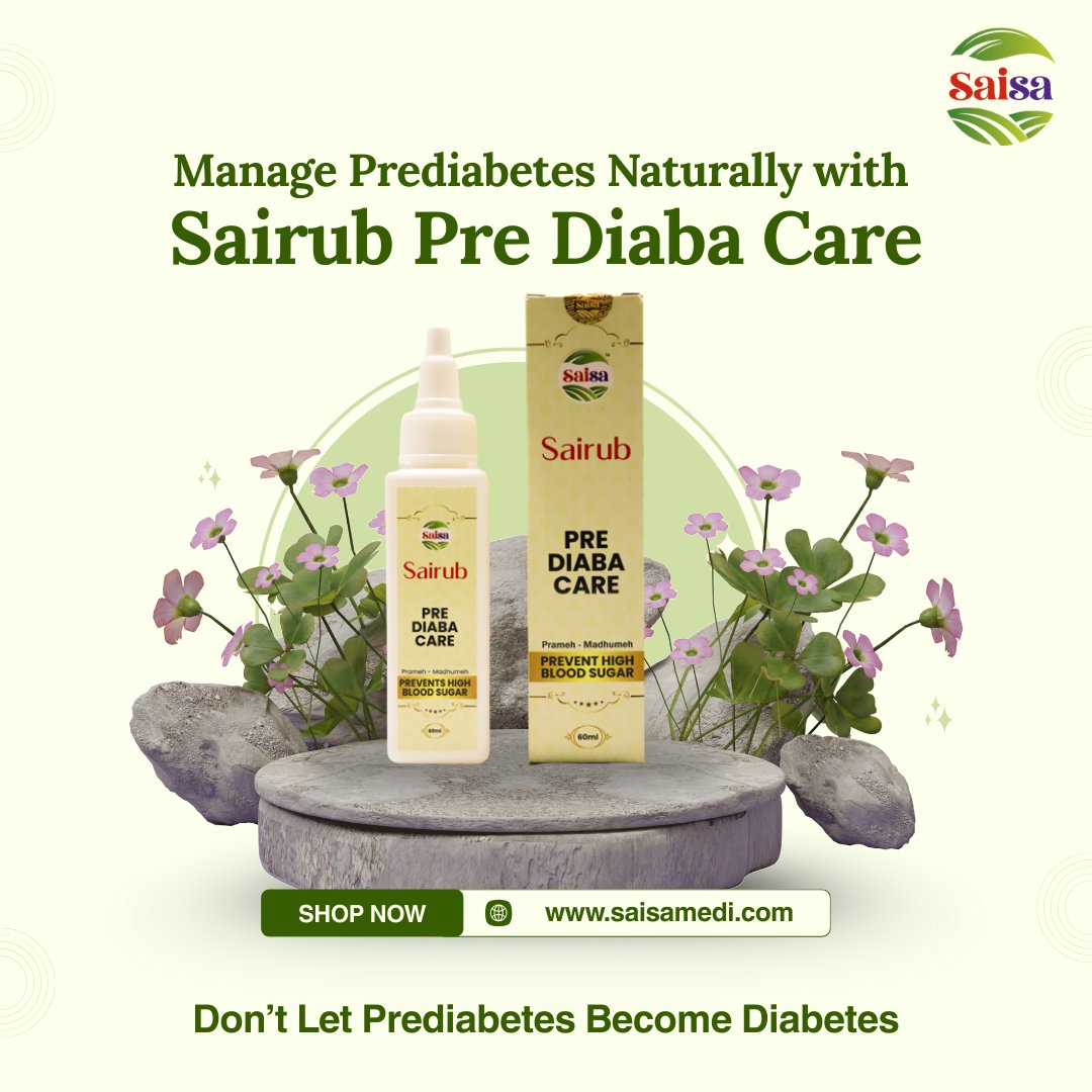 SaisaMedi's tweet photo. Prediabetes is your body’s early warning sign and it’s the right time to act. With the goodness of Ayurveda, Sairub Pre Diaba Care supports healthy blood sugar, boosts metabolism, and helps you stay one step ahead.
#sairubprediabacare #prediabetessupport #diabetescare #saisamedi https://t.co/dV7QMDi9Yd