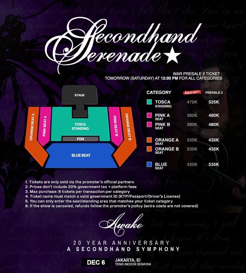 eggsurprice's tweet photo. Wts blue 1 tix
Tosca 3 tix
Langsung cod venue
#wts #wtb secondhand serenade jakarta https://t.co/WA2tB6g8aH