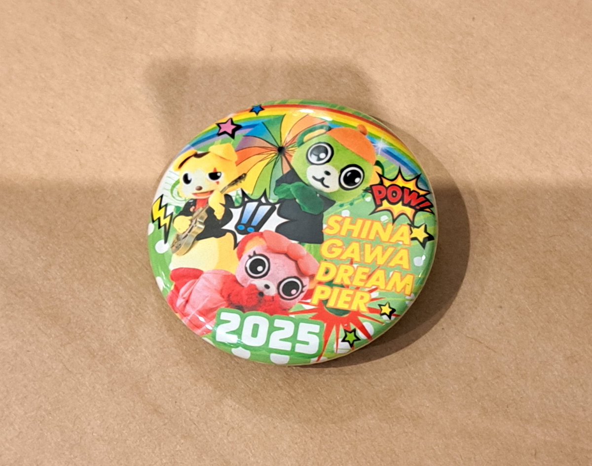 大崎の缶バッジをいただいた＼(^o^)／ ドラゴンさんありがとう！