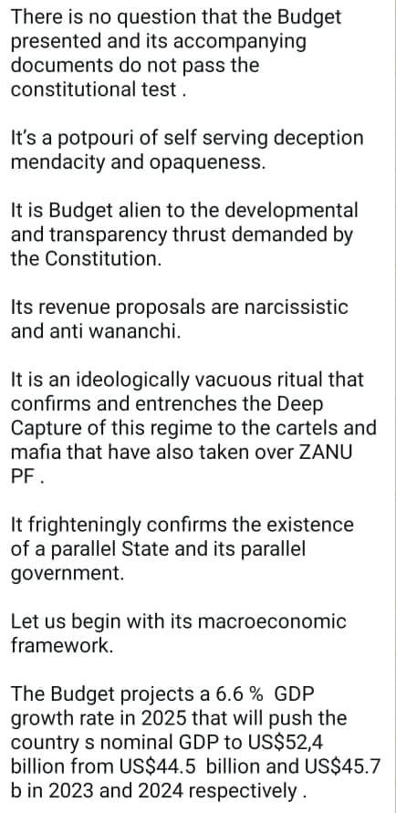 Mbuya Ezra from Dotito and Sekuru Thomas from Chiendambuya apa varamba..... interesting contrast on the regime' s philosophy in financial matters.  l subscribe to the consistency and clarity of <a href="/BitiTendai/">TENDAI BITI</a> . The scam is : Impressive figures on paper yet divorced from reality