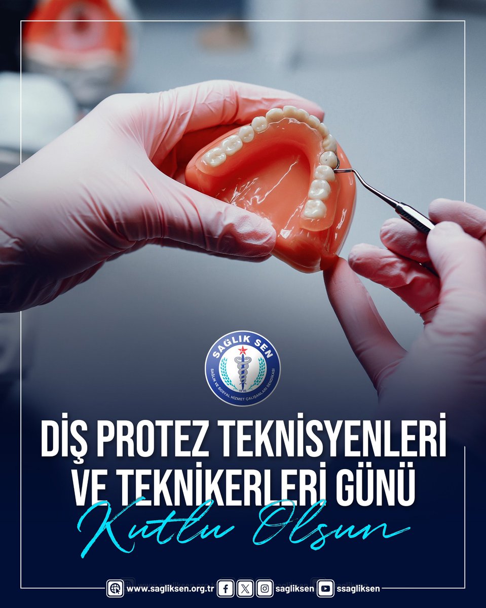 Sağlık ve estetiği birleştirerek ağız ve diş sağlığının korunmasına destek olan diş protez teknisyenleri ve teknikerlerimizin, Diş Protez Teknisyenleri ve Teknikerleri Günü kutlu olsun.