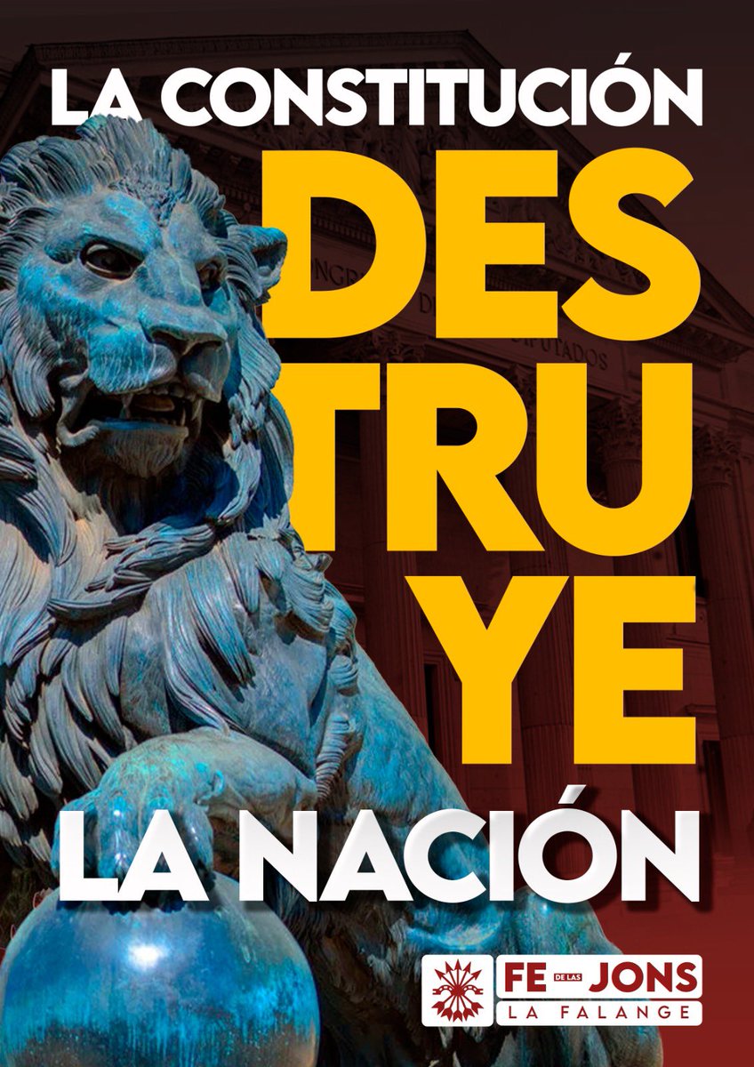 📖La Constitución.
🇪🇸Destruye la Nación.
❌Nada que celebrar.