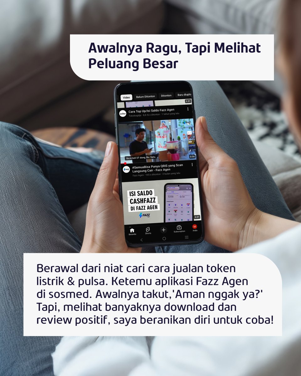 payfazzofficial's tweet photo. Ragu bisa menjalankan usaha sendiri, ragu bisa berkembang dari warung kecil di rumah. 

Tapi satu keputusan kecil mengubah semuanya — jadi Agen Fazz.
Dari warung kecil jadi bisnis yang terus tumbuh. Kalau saya bisa mulai dari nol, kamu juga bisa. https://t.co/KvHcVz2Zbh
