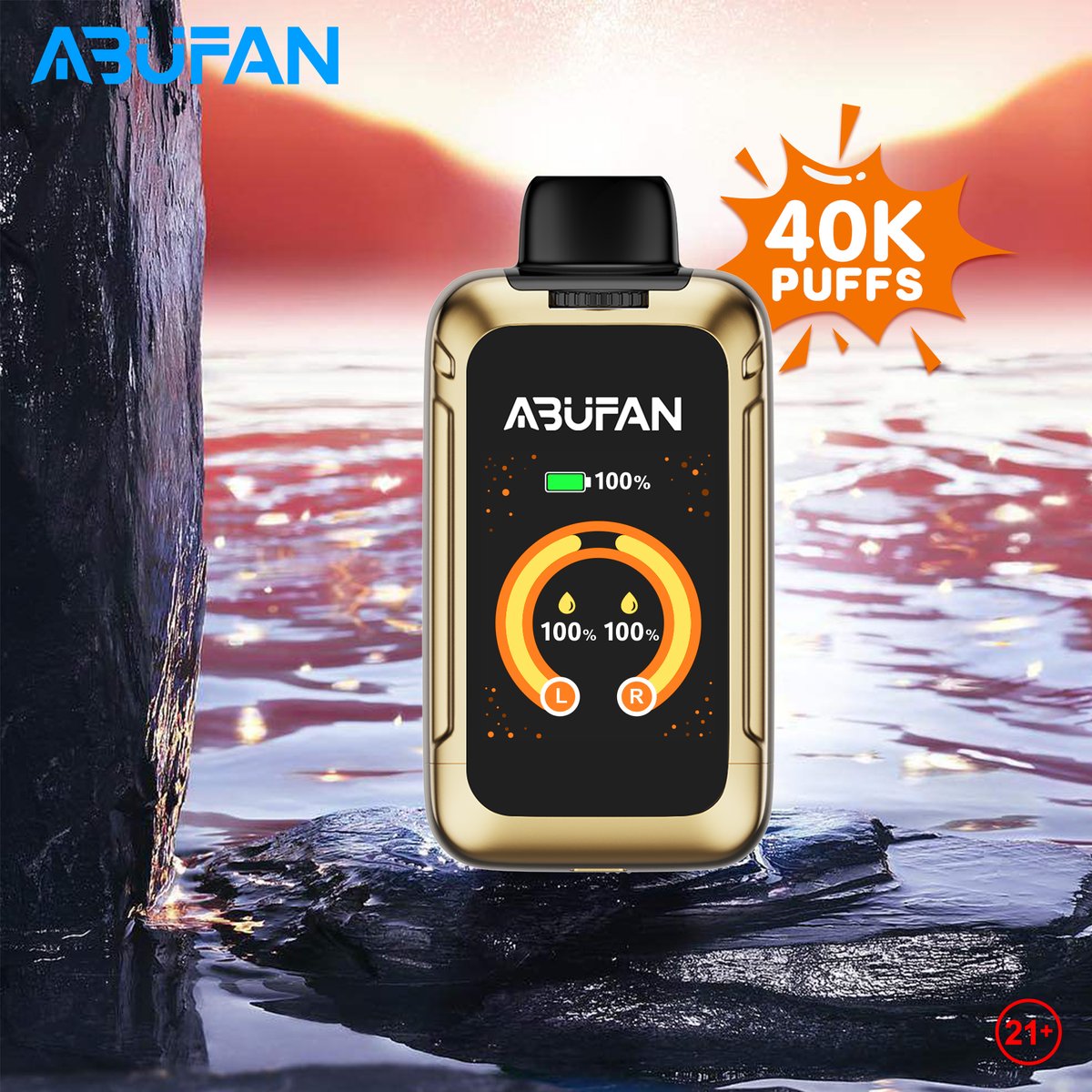 D87
Each of the two seperate tanks contains 14ml e-liquid, totally 28ml e-liquid delivering amazing 40,000 puffs at the maximum, game changer in vape industry.

For more details, abufantech.com

Vape OEM#Vape ODM#vapecommunity#Abufan#vapelover #vapefamily