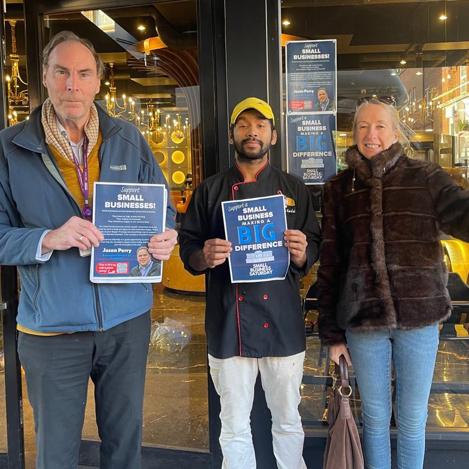 South Croydon was buzzing as Cllrs <a href="/CllrDani_Denton/">Danielle</a> and <a href="/michaelneal15/">Cllr Michael Neal</a> dropped in on local shops and eateries, thanking traders for all they do. Great energy on the high street.

#SmallBizSatUK