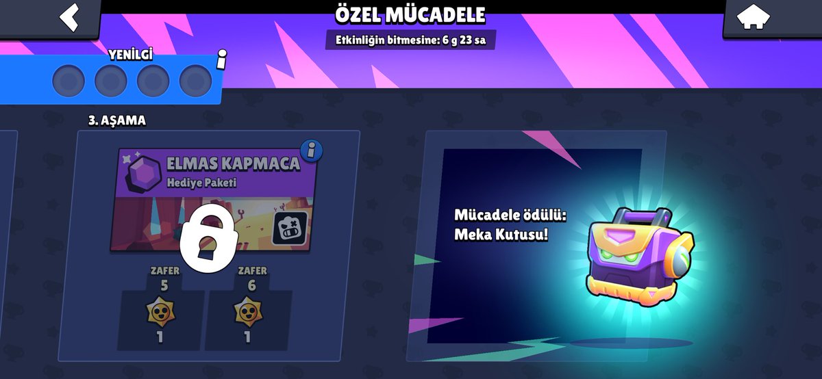 BrawlSourceTR's tweet image. 🎁 Brawlidays yaklaşıyor! Bu kapsamda Brawlidays’e kadar her gün 1 Starr Drop hediye olarak gelecek.

✨ Aynı zamanda 6 galibiyetli bir özel mücadele mevcut. Mücadele ödülü Meka Kutusu!