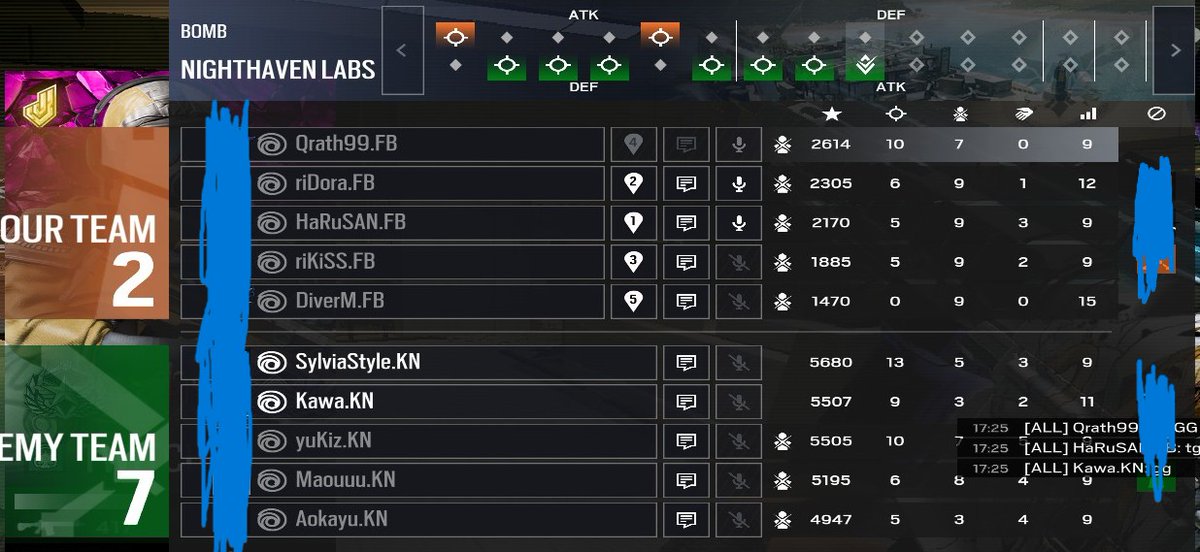 インビ予選vs KN LOSE いい経験でした