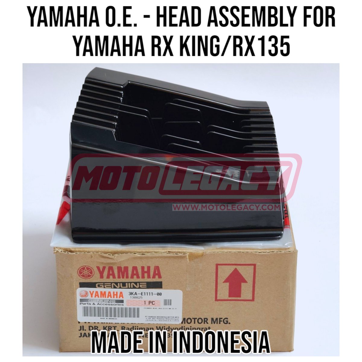 Motolegacy's tweet photo. YAMAHA O.E - HEAD ASSEMBLY FOR YAMAHA RX KING/RX135/RXG/RXZ

- Direct Fit For Yamaha RX KING/RX135/RXG/RXZ
- MADE IN INDONESIA

Restore true RX performance with genuine OE parts. 

Shipping Across India 🇮🇳

Order on WhatsApp: +91 7075444950 / 7075444952 https://t.co/cuEiMtDqUV