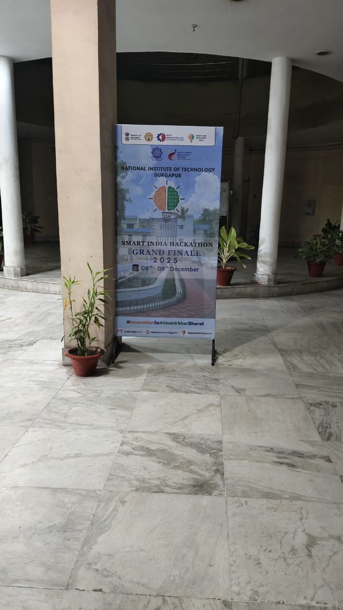 nit_durgapur's tweet photo. NIT Durgapur is proud to host #SIH2025. We are excited to host 20 teams of innovators from across the country.
We are super excited to witness PM Modi's Interaction with participants. https://t.co/6DCA9UUeN3