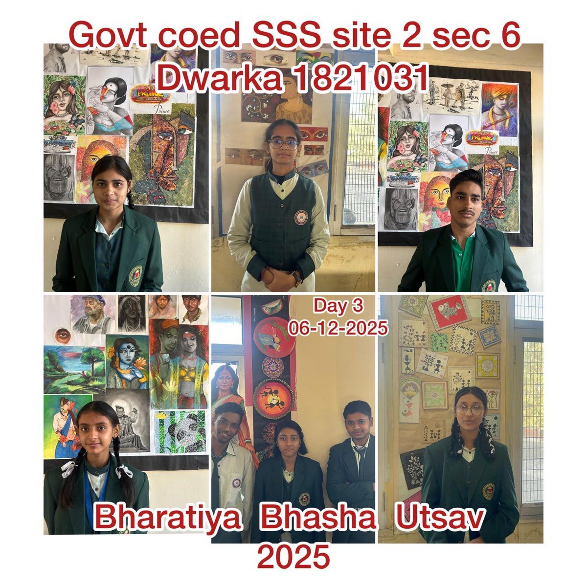 school6dwarka's tweet image. On occasion of celebration of #BhartiyaBhashaUtsav students took part in activities emphasising poetry across languages &amp;amp; music through languages. It aims to  strengthen national unity through cultural understanding &amp;amp; linguistic inclusivity. Day 3 #CelebratingLanguages