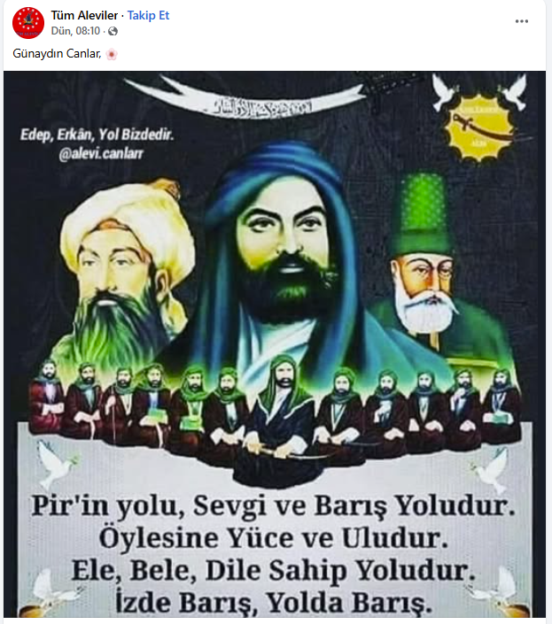 İmam Ali'nin yaşam tarzı Alevilikle tamamen ters iken, hayatı boyunca İslam'a ve şeriatına hizmet etmiş bir savaşçı, bir cengaver, bir şövalye iken ONU, barış, dostluk, kardeşlik, insanseverlik, eşitlik, sevgi ve muhabbet yakıştırması yapılan bir yolun içine oturtmak, CEHALETTİR.